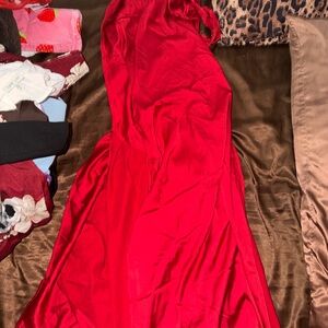 Fashion Nova Vibrant Red Maxi Dress